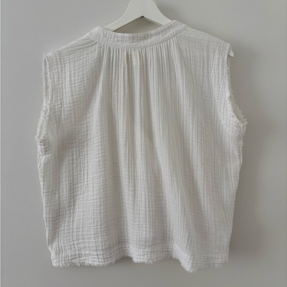 9SEED gauze cotton ildyllwild White Sleeveless Top - Picture 2 of 4